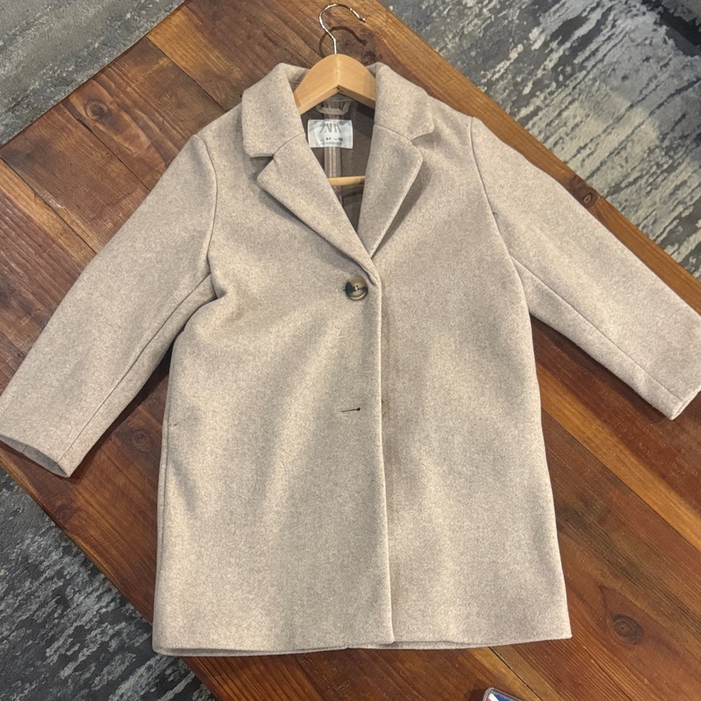 Zara Classic Camel Pea Coat